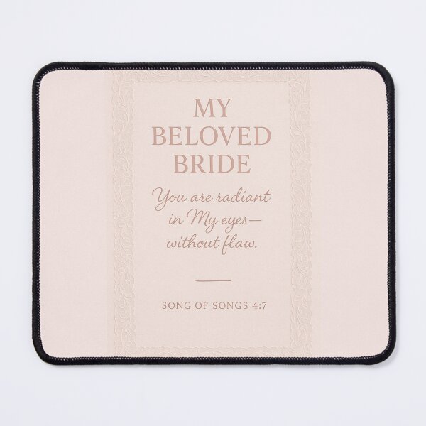 Item preview, My Beloved Bride – Soft Pink Christian Quote from Song of Songs 4:7 designed and sold by astersgraphics.