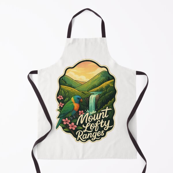 Item preview,  Mount Lofty Ranges with Rainbow Lorikeet and Waterfall designed and sold by Places On Earth.