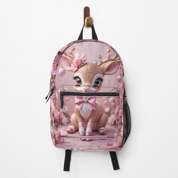 Item preview, Enchanted Pink Deer Delight – Sweet Pastel Fantasy Charm designed and sold by PixelVibe782.
