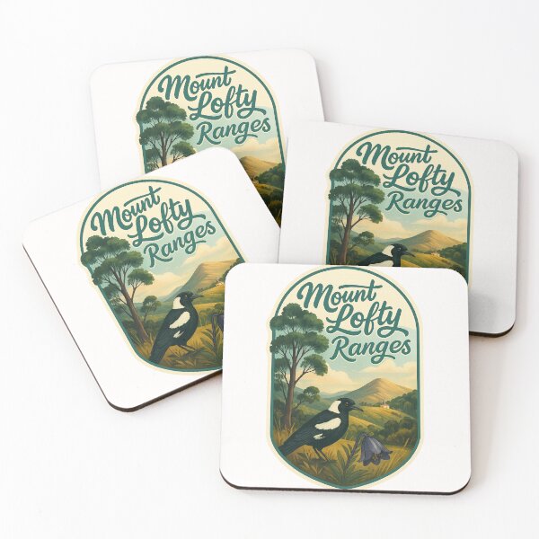 Item preview,  Mount Lofty Ranges with Magpie and Hillside Chapel designed and sold by Places On Earth.