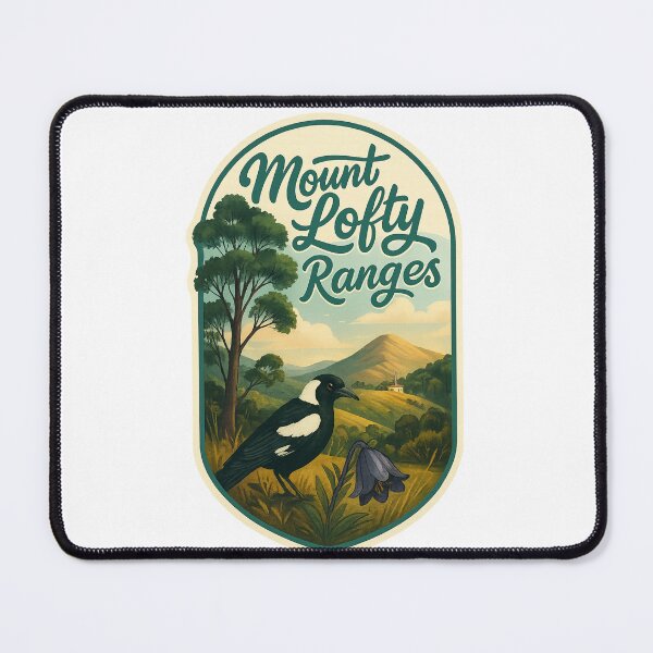 Item preview,  Mount Lofty Ranges with Magpie and Hillside Chapel designed and sold by Places On Earth.