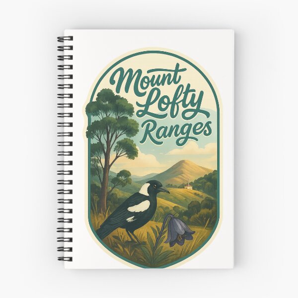 Item preview,  Mount Lofty Ranges with Magpie and Hillside Chapel designed and sold by Places On Earth.