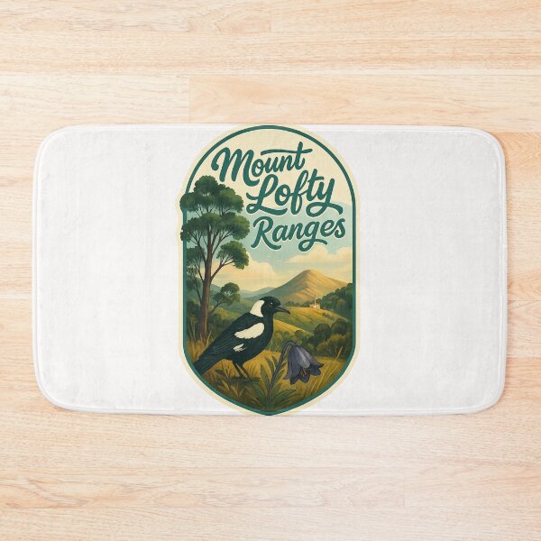 Item preview,  Mount Lofty Ranges with Magpie and Hillside Chapel designed and sold by Places On Earth.