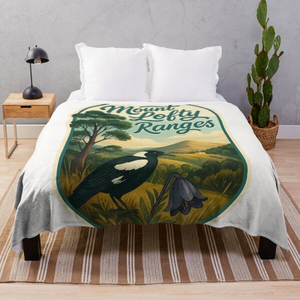 Item preview,  Mount Lofty Ranges with Magpie and Hillside Chapel designed and sold by Places On Earth.