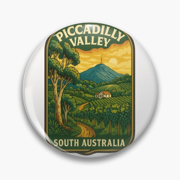 Item preview,  Piccadilly Valley South Australia with Vineyards and Sunset Hills designed and sold by Places On Earth.