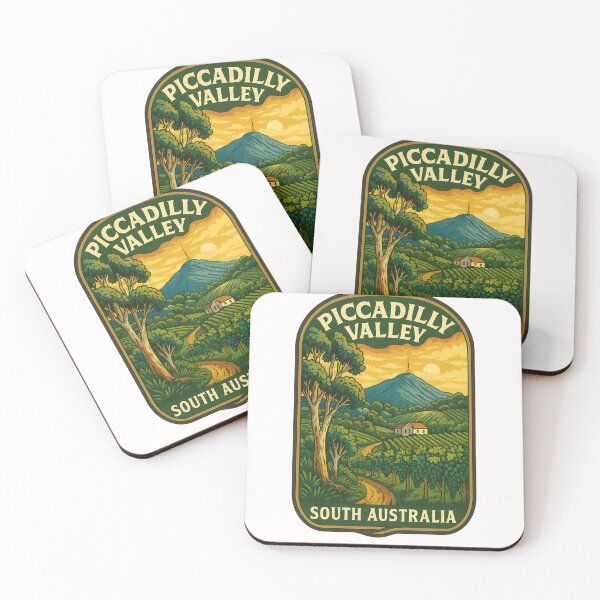 Item preview,  Piccadilly Valley South Australia with Vineyards and Sunset Hills designed and sold by Places On Earth.