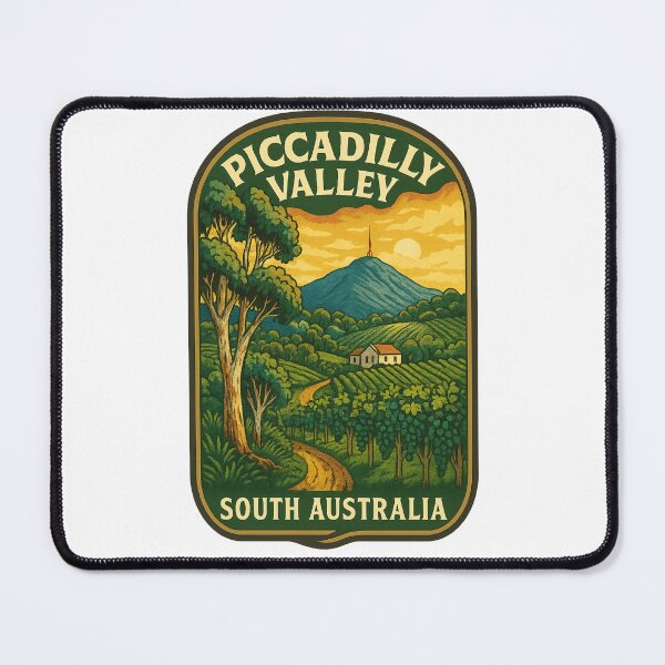 Item preview,  Piccadilly Valley South Australia with Vineyards and Sunset Hills designed and sold by Places On Earth.