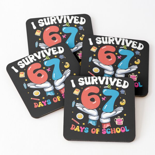 Item preview, I Survived 67 Days Of School Six Seven 67 Gen Z Meme Teacher designed and sold by MadalynKiehn.