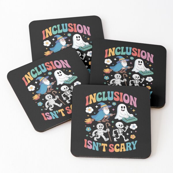 Item preview, Inclusion Isn't Scary Ghost Mummy Halloween SLP Sped Teacher designed and sold by VerseFarm.