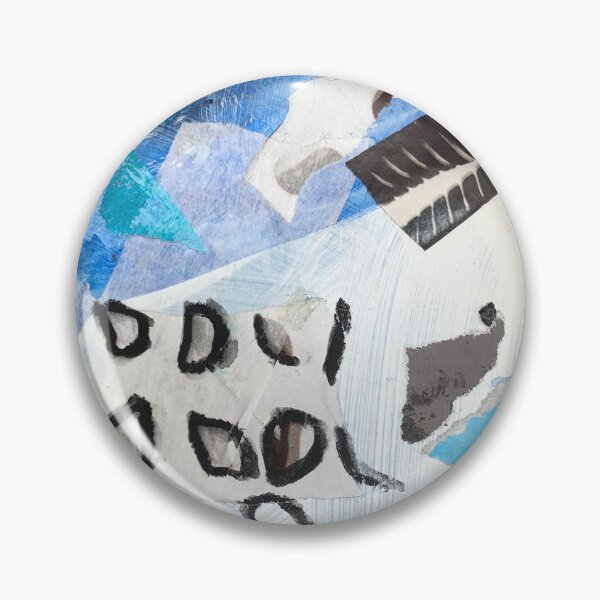 Artikelvorschau, Art Print & Mehr: Eine abstrakte Wintercollage in kühlen Blau- und Weißtönen – Poetische Miniatur Serie – 302 Grafe | Annette Kunow entworfen und verkauft von KunowArtShop.