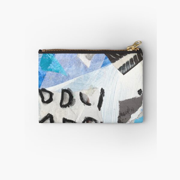 Item preview, Art Print & More: An abstract winter collage in cool shades of blue and white – Poetic miniature series – 302 Grafe | Annette Kunow designed and sold by KunowArtShop.