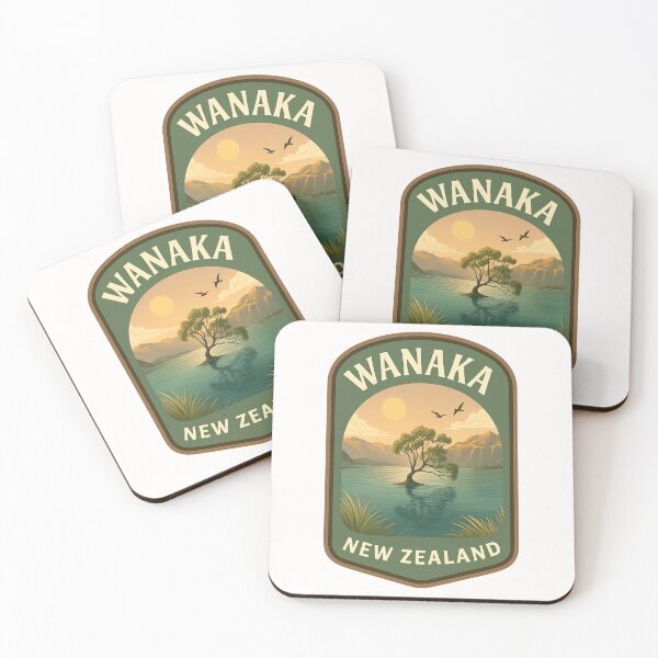Item preview,  Wanaka New Zealand with Iconic Lake Tree and Sunset Sky designed and sold by Places On Earth.