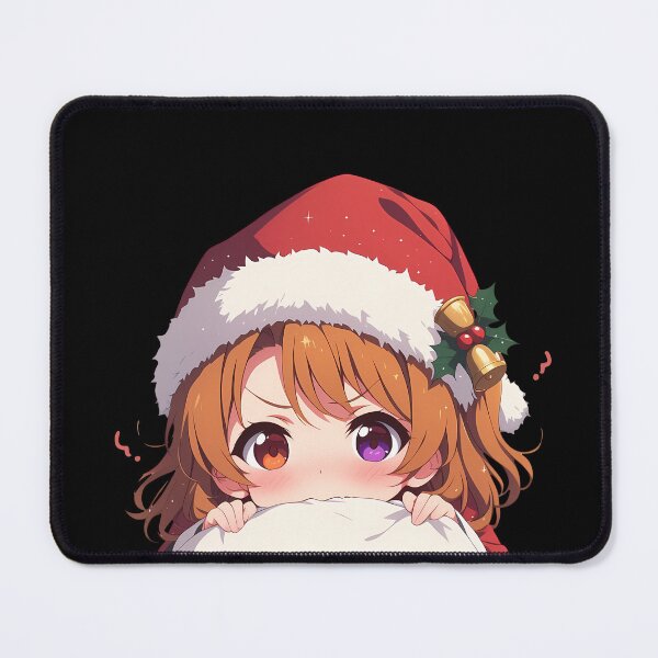 Item preview, Iroha Isshiki Oregairu Chibi Kawaii Christmas Peeker Anime Girl Holiday Whimsy designed and sold by TorbenKuhano.