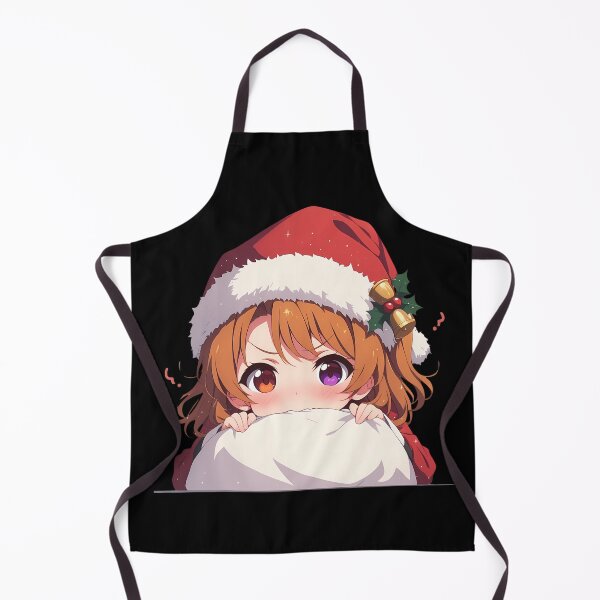 Item preview, Iroha Isshiki Oregairu Chibi Kawaii Christmas Peeker Anime Girl Holiday Whimsy designed and sold by TorbenKuhano.