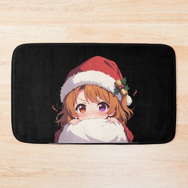 Item preview, Iroha Isshiki Oregairu Chibi Kawaii Christmas Peeker Anime Girl Holiday Whimsy designed and sold by TorbenKuhano.