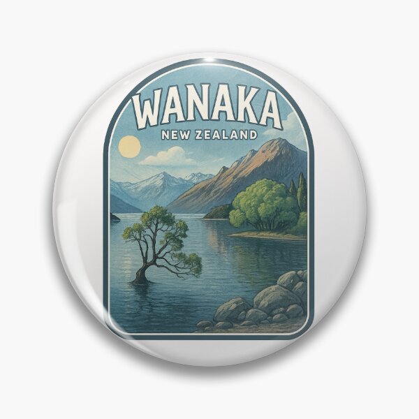 Item preview,  Wanaka New Zealand with Mountain Reflections and Lakeside Tree designed and sold by Places On Earth.