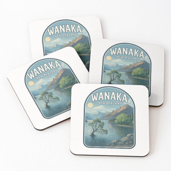 Item preview,  Wanaka New Zealand with Mountain Reflections and Lakeside Tree designed and sold by Places On Earth.
