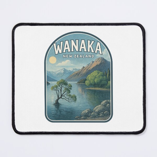 Item preview, Wanaka New Zealand with Mountain Reflections and Lakeside Tree designed and sold by Places On Earth.