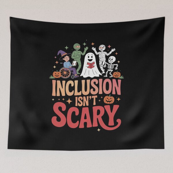 Item preview, Inclusion Isn't Scary SLP Halloween Sped Teacher designed and sold by VerseFarm.
