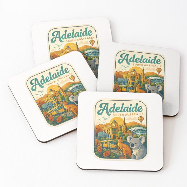 Item preview,  Adelaide South Australia with Historic Architecture and Native Wildlife designed and sold by Places On Earth.