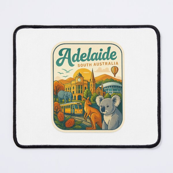 Item preview, Adelaide South Australia with Historic Architecture and Native Wildlife designed and sold by Places On Earth.