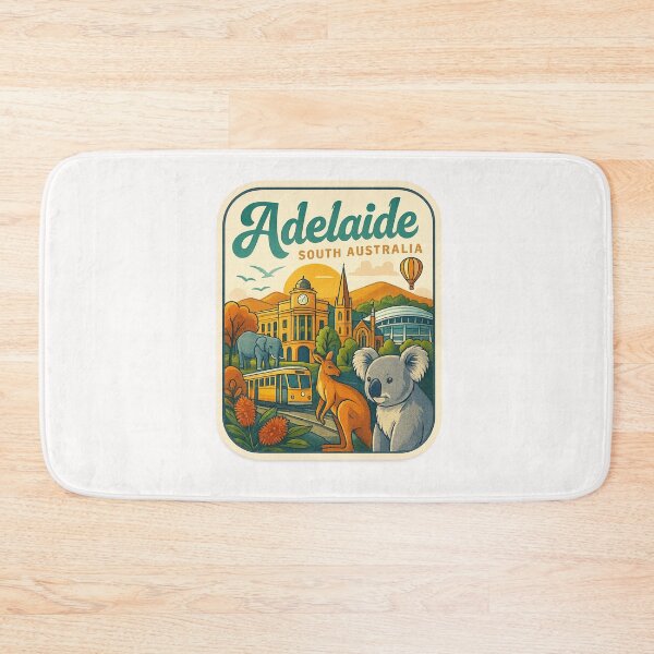 Item preview,  Adelaide South Australia with Historic Architecture and Native Wildlife designed and sold by Places On Earth.