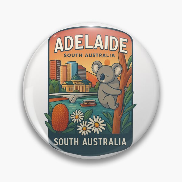 Item preview,  Adelaide South Australia with Koala and River Torrens View designed and sold by Places On Earth.