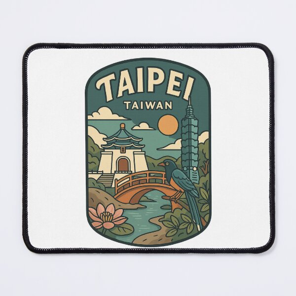 Item preview,  Taipei Taiwan with Taipei 101 and Formosan Magpie designed and sold by Places On Earth.