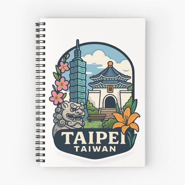 Item preview,  Taipei Taiwan with Chiang Kai-shek Memorial and Taipei 101 designed and sold by Places On Earth.