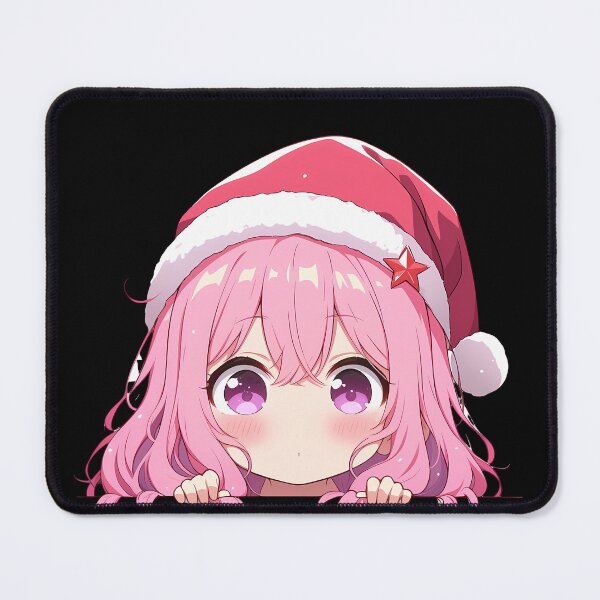 Item preview, Sumi Sakurasawa Rent A Girlfriend Anime Girl Chibi Kawaii Christmas Peeker Gentle Pink Holiday Charm designed and sold by TorbenKuhano.