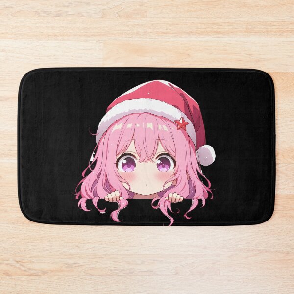 Item preview, Sumi Sakurasawa Rent A Girlfriend Anime Girl Chibi Kawaii Christmas Peeker Gentle Pink Holiday Charm designed and sold by TorbenKuhano.