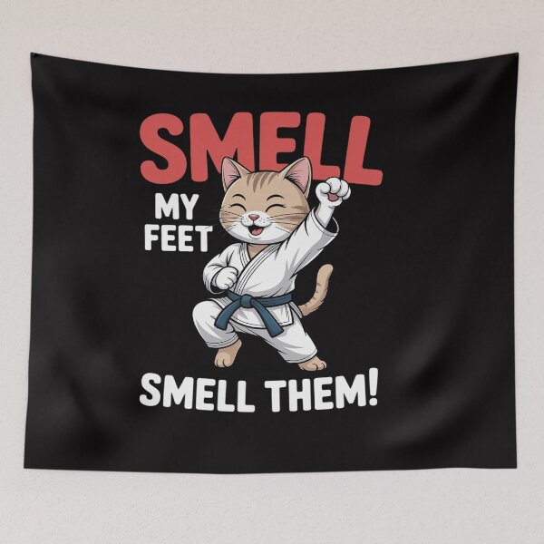 Item preview, Martial Arts Cat Smell my Feet Smell Them! Karate designed and sold by OlafLica.