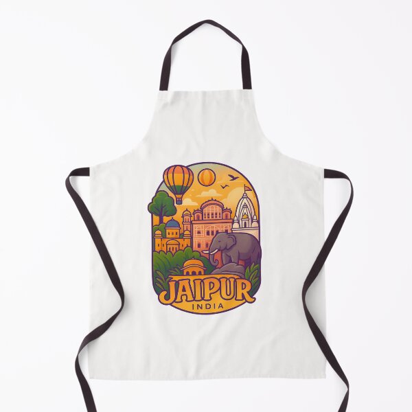 Item preview, Jaipur India with City Palaces and Hot Air Balloons designed and sold by Places On Earth.