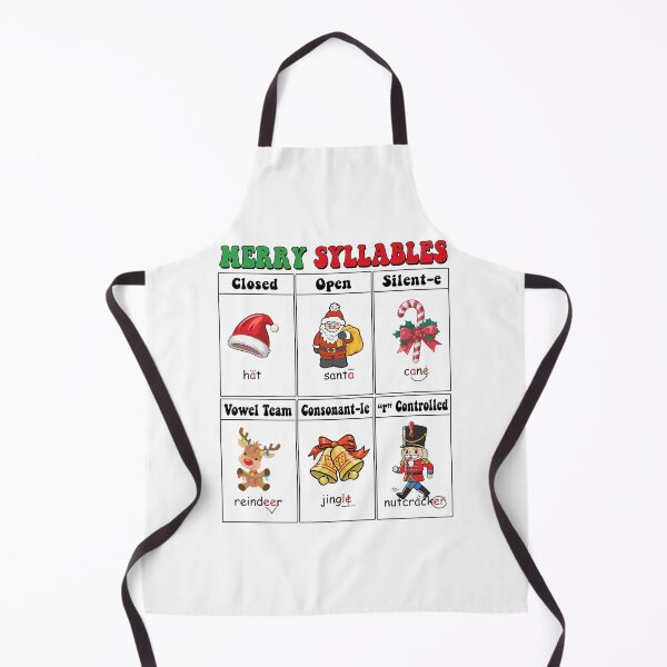 Item preview, Merry Syllables Teacher Xmas Syllable Types Educational Kids designed and sold by pansak.