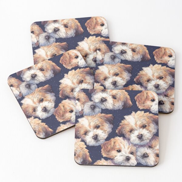 Item preview, Fluffy puppy pattern  designed and sold by SmileshareShop.