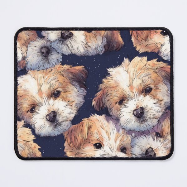 Item preview, Fluffy puppy pattern  designed and sold by SmileshareShop.