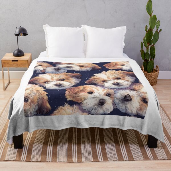 Item preview, Fluffy puppy pattern designed and sold by SmileshareShop.