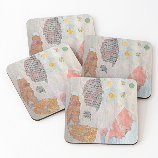 Item preview, Art Print & More: Delicate pastel colors with calm, organic structures – Poetic miniature series – 269 Sileto | Annette Kunow designed and sold by KunowArtShop.