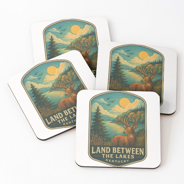 Item preview,  Land Between the Lakes Kentucky with Deer and Golden Forest designed and sold by Places On Earth.