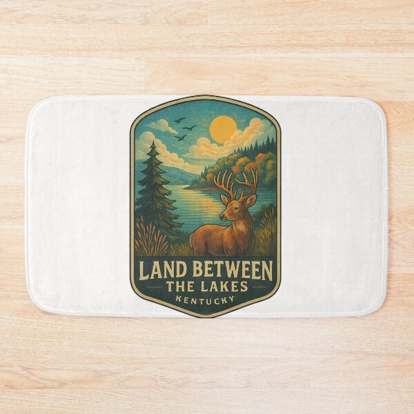 Item preview,  Land Between the Lakes Kentucky with Deer and Golden Forest designed and sold by Places On Earth.