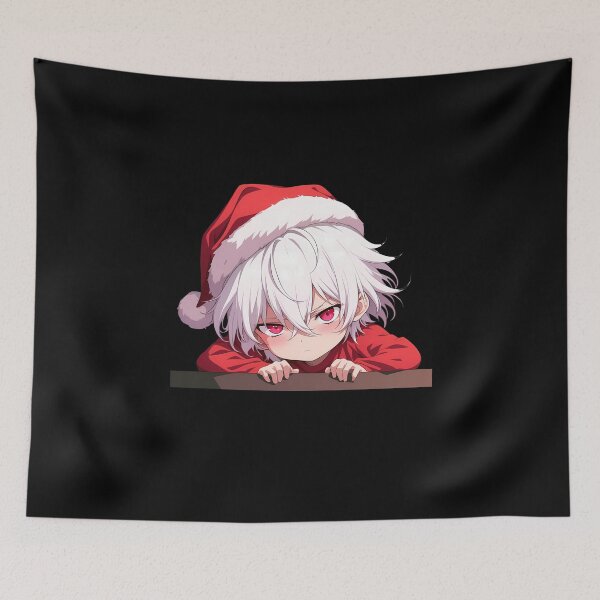 Item preview, Certain Scientific Accelerator Railgun Anime Chibi Kawaii Christmas Peeker Fierce Cute Holiday Peeking Expression designed and sold by TorbenKuhano.
