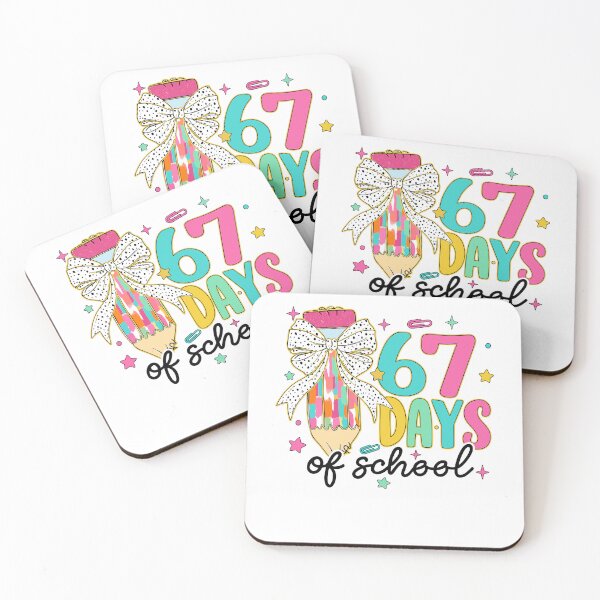 Item preview, Preppy I Survived 67 Days Of School Pencil Coquette Bow Girl designed and sold by pansak.