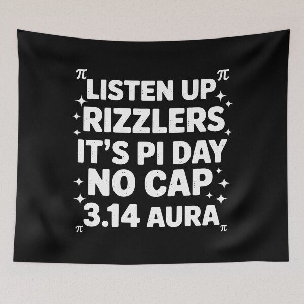 Item preview, Listen Up Rizzlers, Sigma Pi Day Show No Cap - Funny Pi Day designed and sold by ValerieRodrigue.