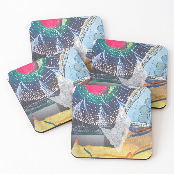 Item preview, Art Print & More: Luminous Collage Inspired by the Northern Lights – Poetic Miniature Series – 315 Resun | Annette Kunow designed and sold by KunowArtShop.