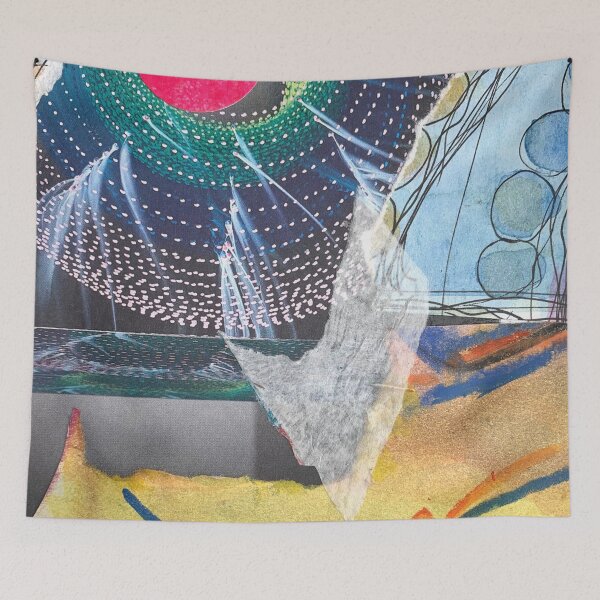 Item preview, Art Print & More: Luminous Collage Inspired by the Northern Lights – Poetic Miniature Series – 315 Resun | Annette Kunow designed and sold by KunowArtShop.