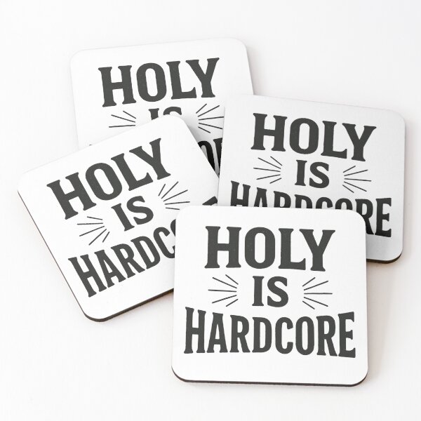 Item preview, Holy Is Hardcore – Christian Grit Typography Shirt | Bold Faith Statement designed and sold by astersgraphics.