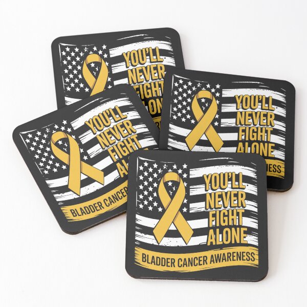 Item preview, You'll Never Fight Alone Flag USA Bladder Cancer Awareness designed and sold by LegendsArt75.