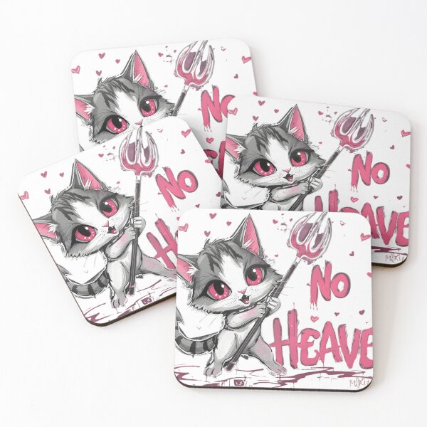 Item preview, “Cute devil cat reporting for duty ?? This ‘No Heaven’ kitty is 90% adorable, 10% chaotic energy. Perfect for anyone who looks sweet… but causes problems on purpose ??” designed and sold by No Heaven.