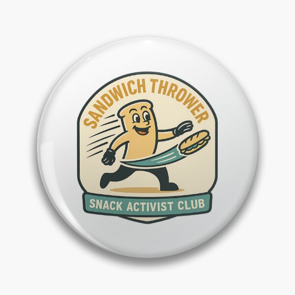 Item preview, Sandwich Thrower - Retro Protest Poster Parody designed and sold by auna-quade.