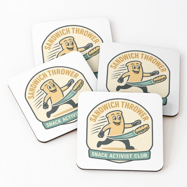 Item preview, Sandwich Thrower - Retro Protest Poster Parody designed and sold by auna-quade.
